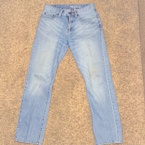 Mens Gap Jeans, Light Blue, 29x30, Straight Fit